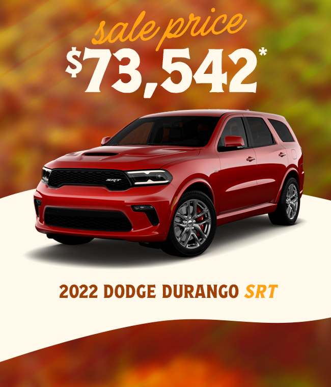 2022 Dodge Durango SRT Now Only $73,542