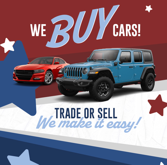 WE BUY CARS!