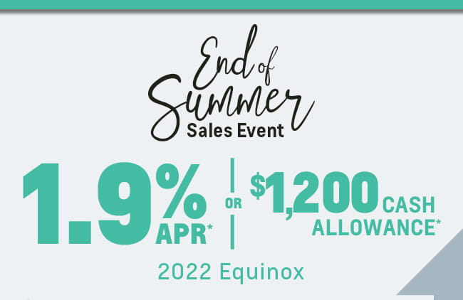 End of Summer Sales Event!
