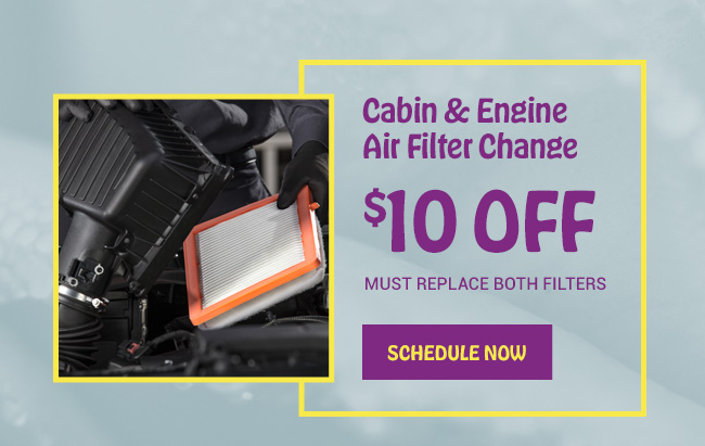 Cabin and Engine Filter Change $10 OFF