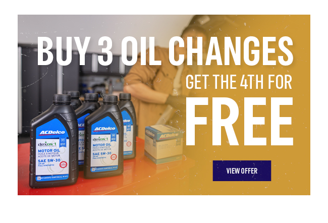 Buy 3 Oil Changes get the 4th for FREE