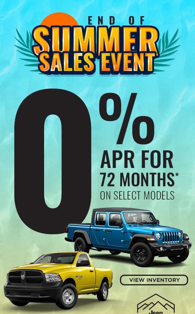 End of Summer Sales Event!