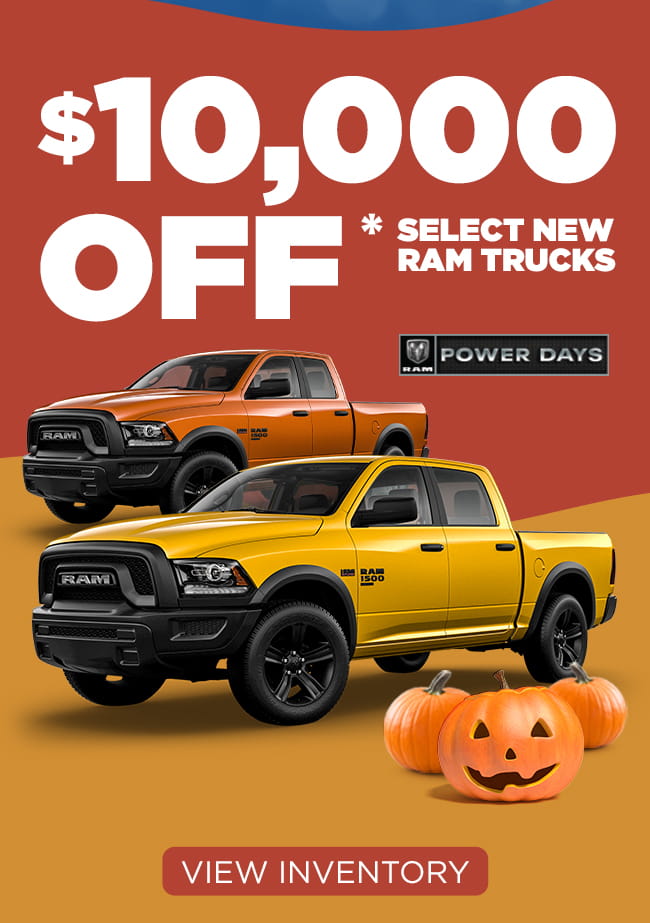 $10,000 Off Select New Ram Trucks