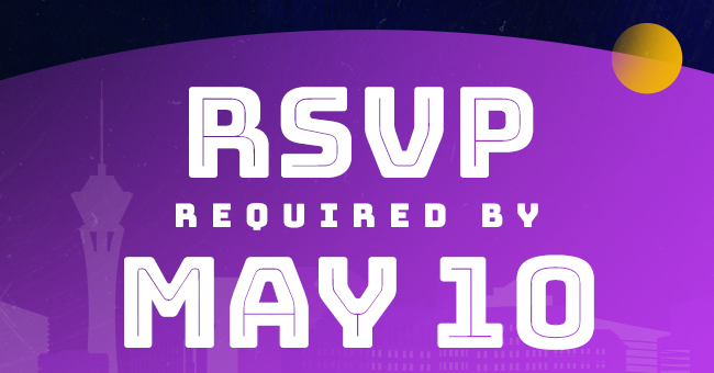 RSVP Required by May 10