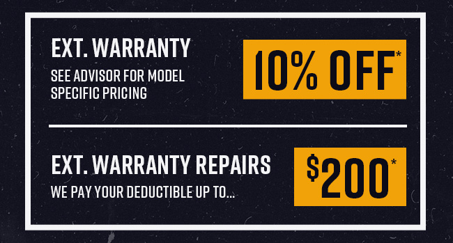 Ext Warranty 10% OFF | $200 Deductible