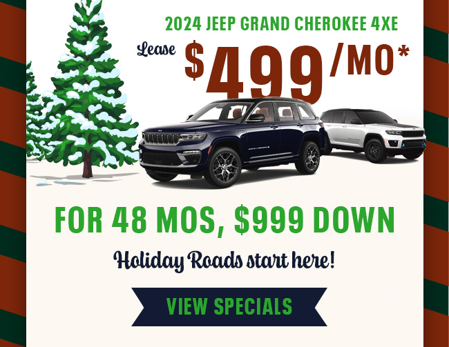 2024 Grand Cherokee Lease $499/mo for 48 months, $999 down.