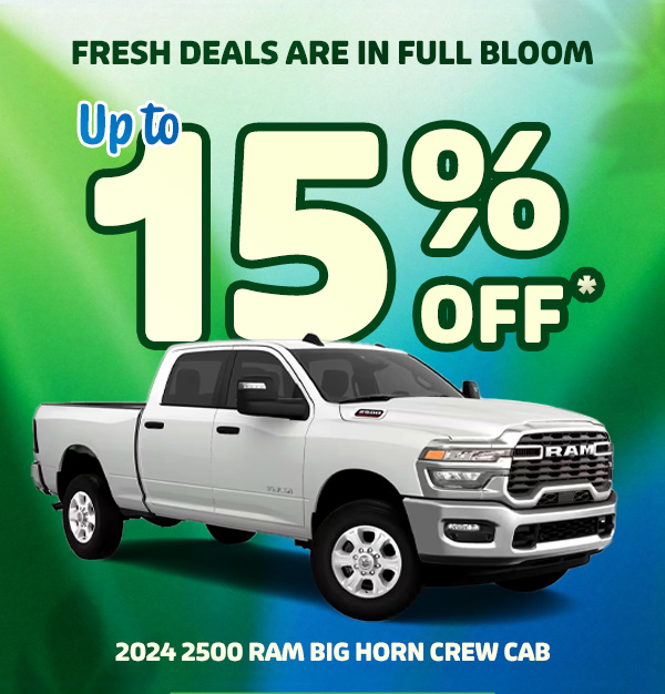 15% off 2024 2500 Ram Big Horn