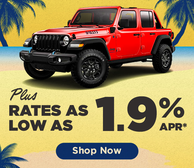 Plus Rates as low as 1.9% APR*