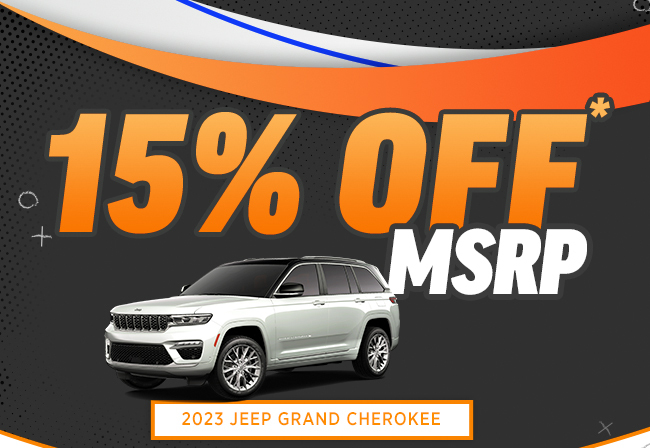 15% Off MSRP*