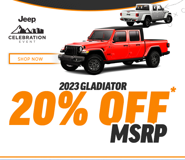 20% OFF MSRP*
