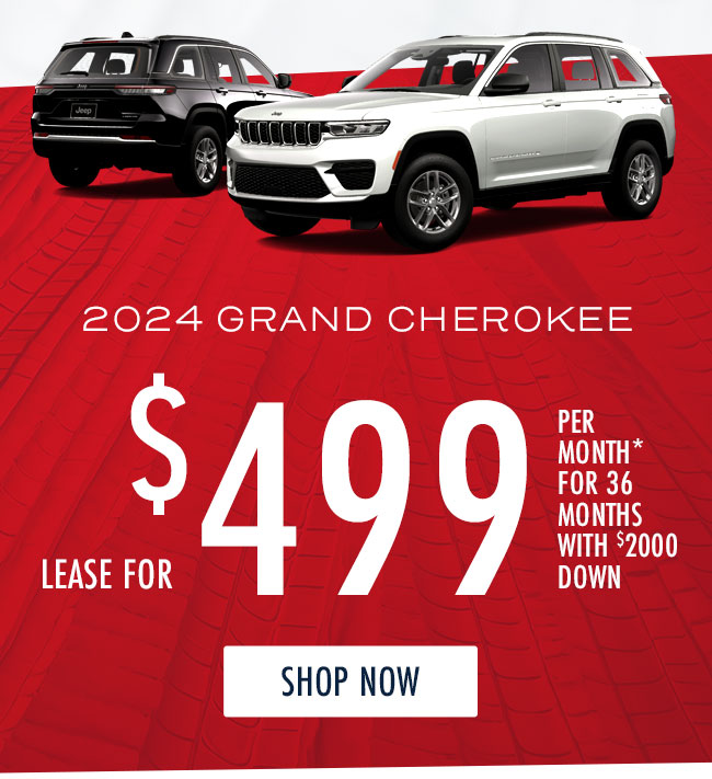 2024 Grand Cherokee Lease for $499 per month 36 months with $2000 down 