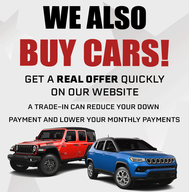 We Also Buy Cars!