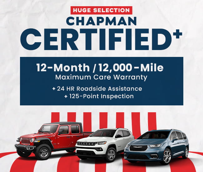 Huge selection - Chapman Certified+