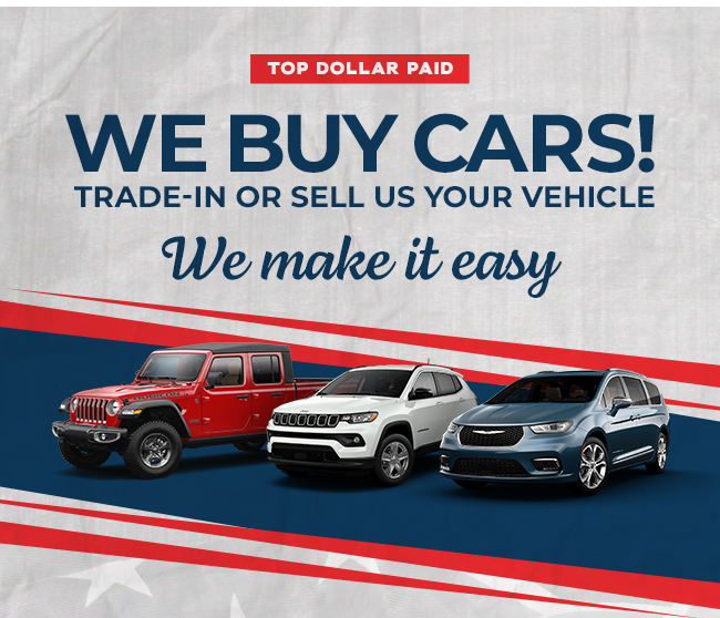 WE BUY CARS!
