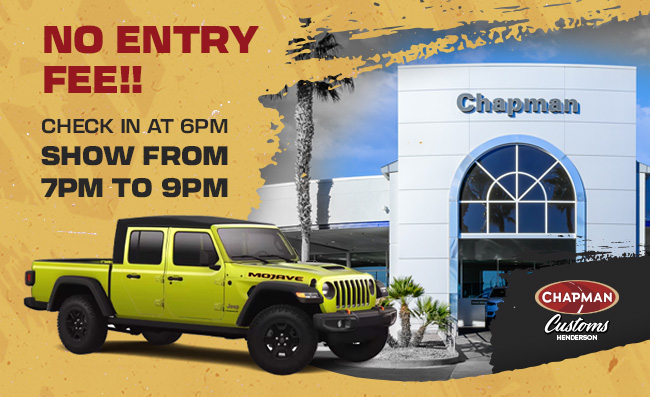 No Entry Fee!! Check in at 6PM. Show from 7PM to 9PM