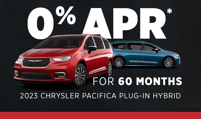 0% APR for 60 Months on 2023 Chrysler Pacifica Plug-in Hybrid