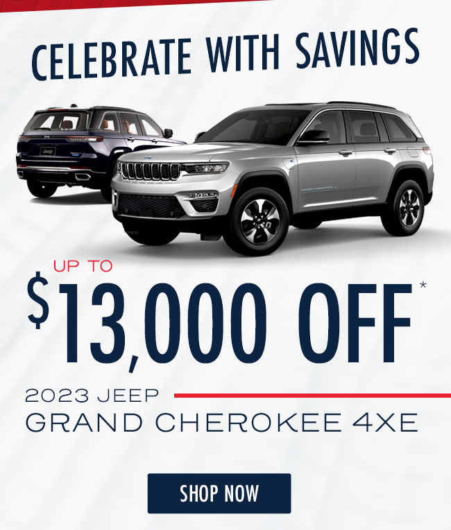 up to $13,000 OFF 2023 Jeep Grand Cherokee 4xe
