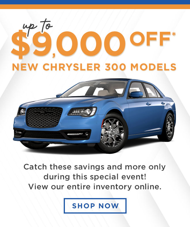$9,000 off chrysler 300