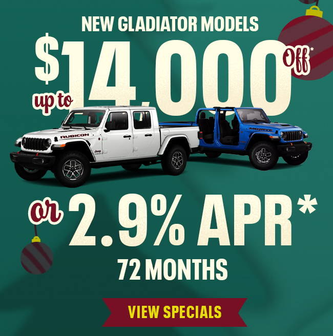 New Gladiators - up to $14,000 OFF or 2.9% APR for 72 months