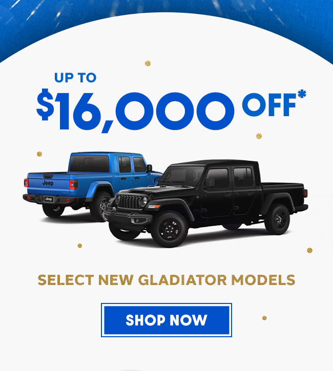 $16,000 off gladiator