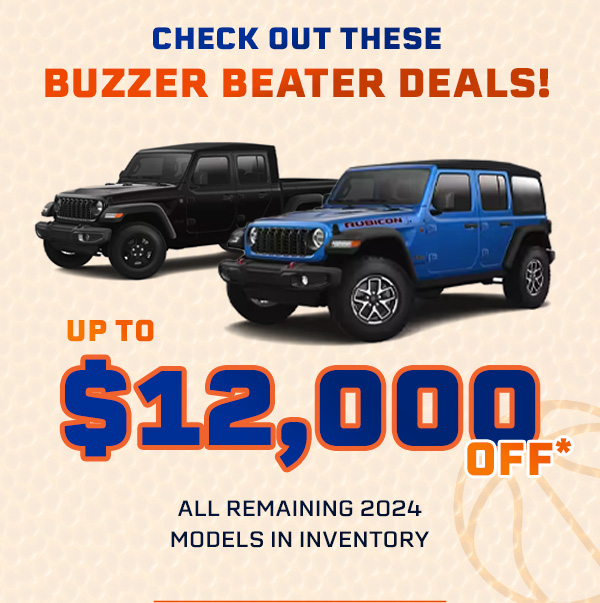 $12,000 off All Remaining 2024 Models