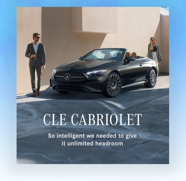 CLE Cabriolet So intelligent we needed to give it unlimited headroom
