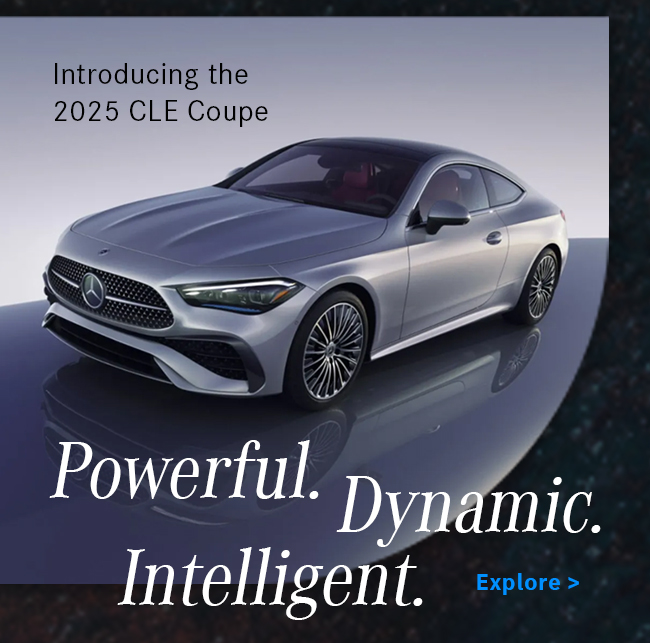 Introducing the 2025 CLE Coupe Powerful. Dynamic. Intelligent.