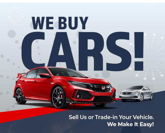 WE BUY CARS!