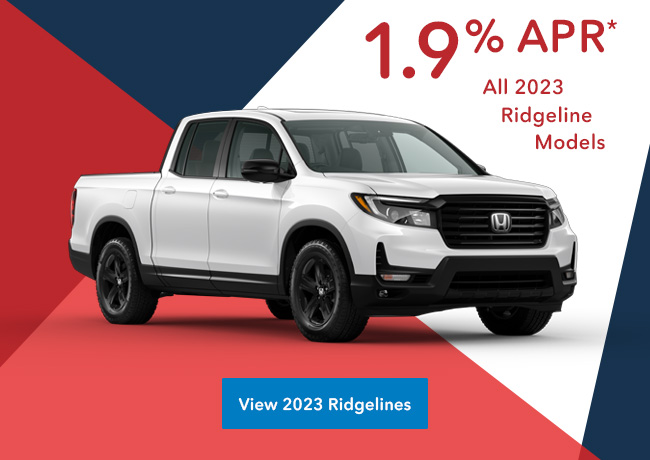 1.9% APR All 2023 Ridgeline Models