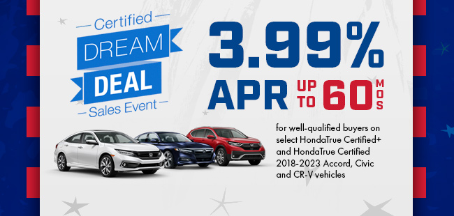 Certified Dream Deal Sales Event