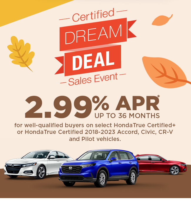 Certified Dream Deal Sales Event