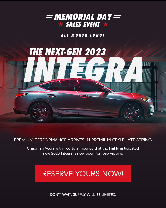 THE NEXT-GEN 2023 INTEGRA