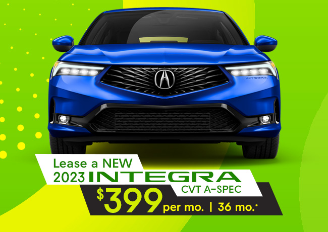 Lease an Integra $399 per mo, 36 mo