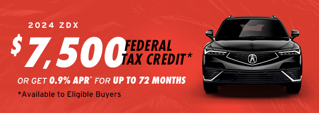 2024 ZDX $7500 Federal Tax Credit
