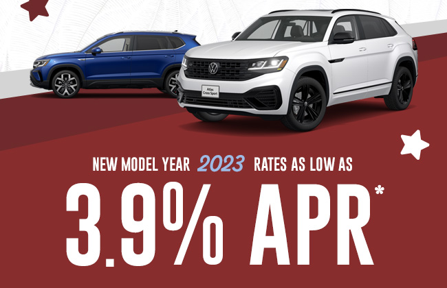 New Model Year 2023 rates as low as 3.9% APR
