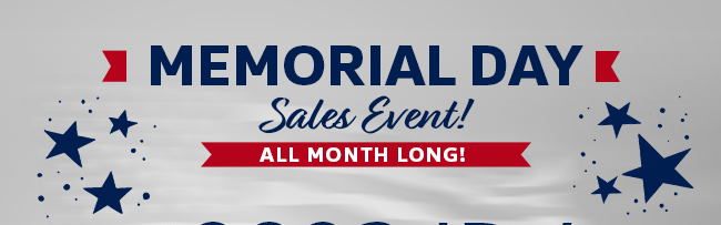 Memorial Day Sales Event