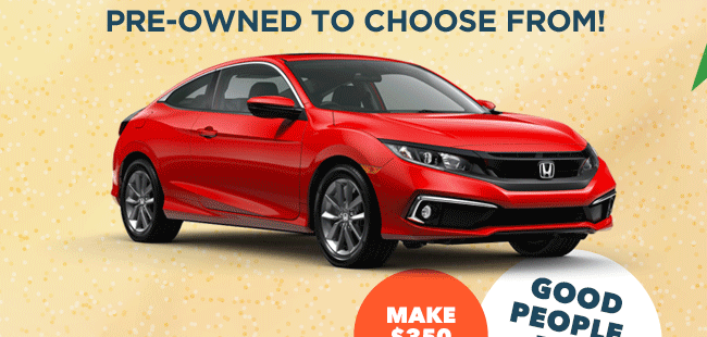 Great Selection of Pre-Owned to choose from!