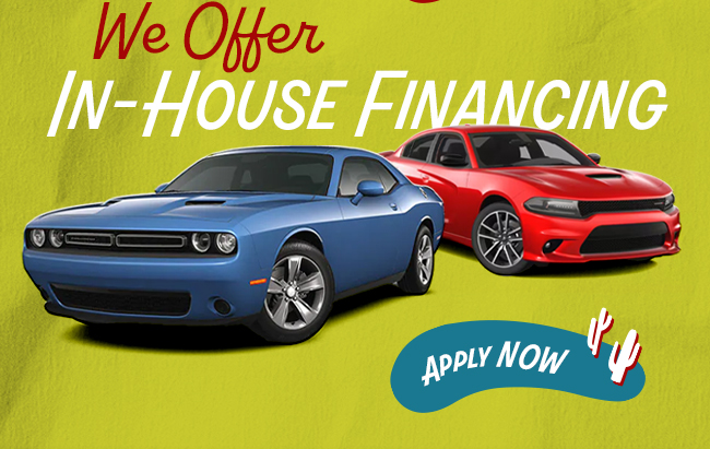 We Offer In-House Financing