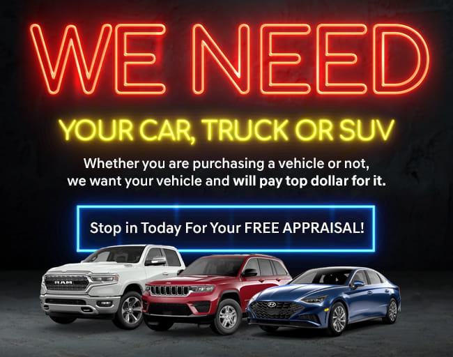 WE Need Your Car, Truck or SUV