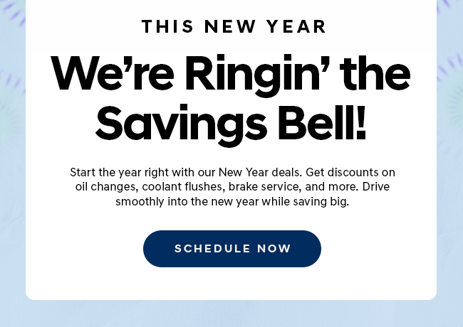 We're Ringin' the Savings Bell!
