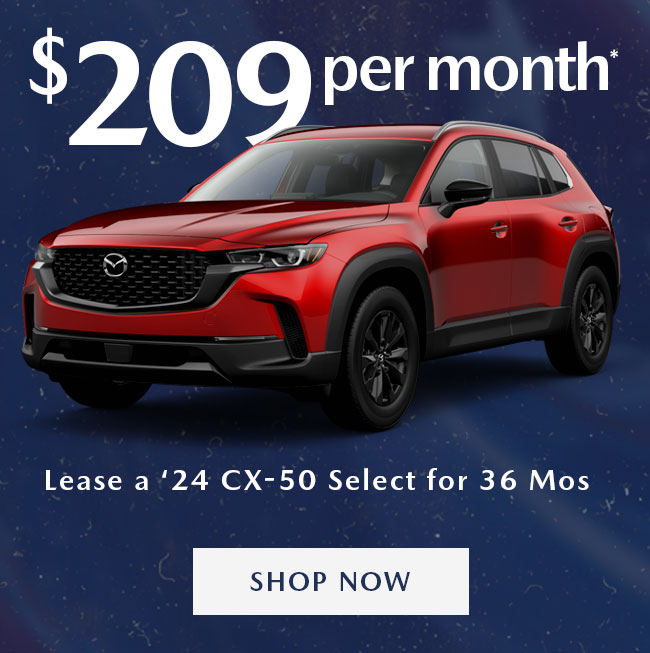 2024 Mazda CX-50 (Select Package)  Lease for $209 per month* for 36 months