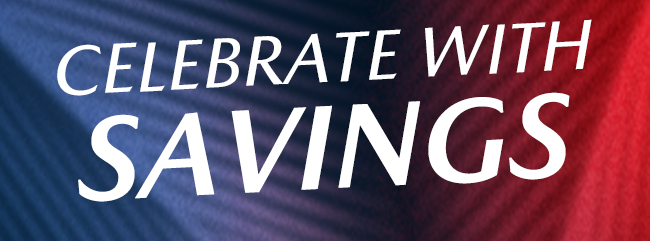 Celebrate with Savings