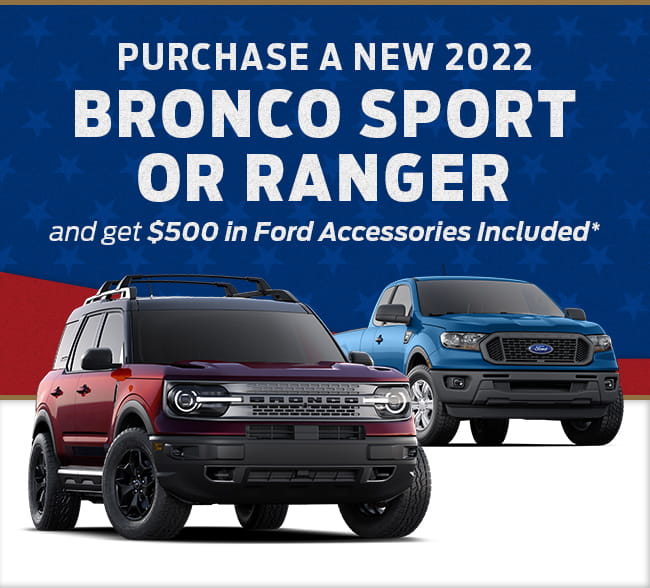 Purchase a New 2022 Bronco Sport or Ranger