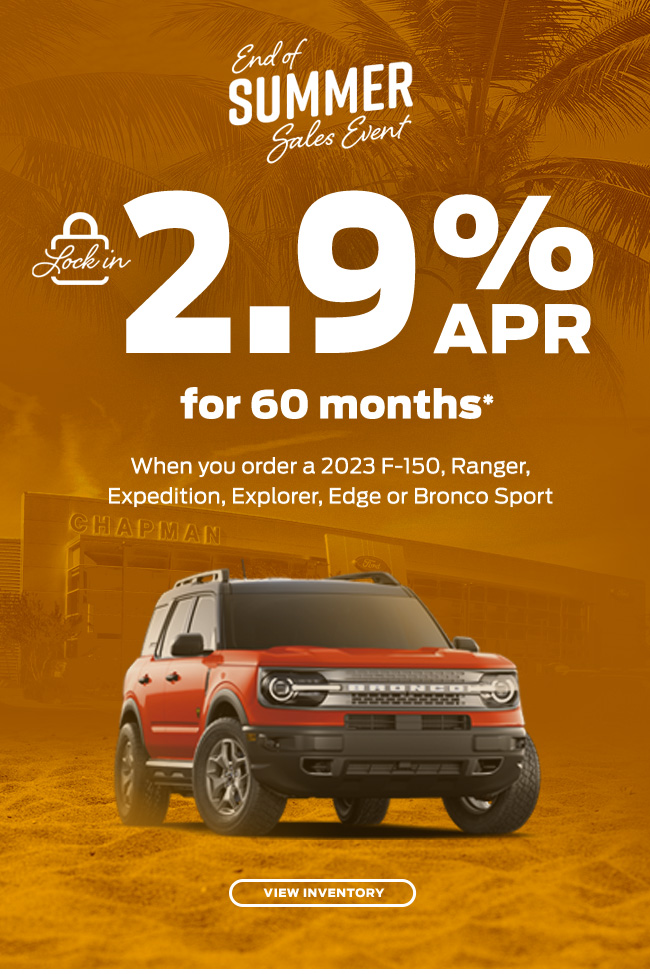 2.9% APR for 60 months*