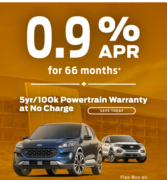 0.9% for 66 months*