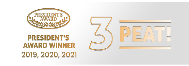 PRESIDENT'S AWARD WINNER