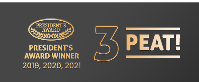 PRESIDENT'S AWARD WINNER