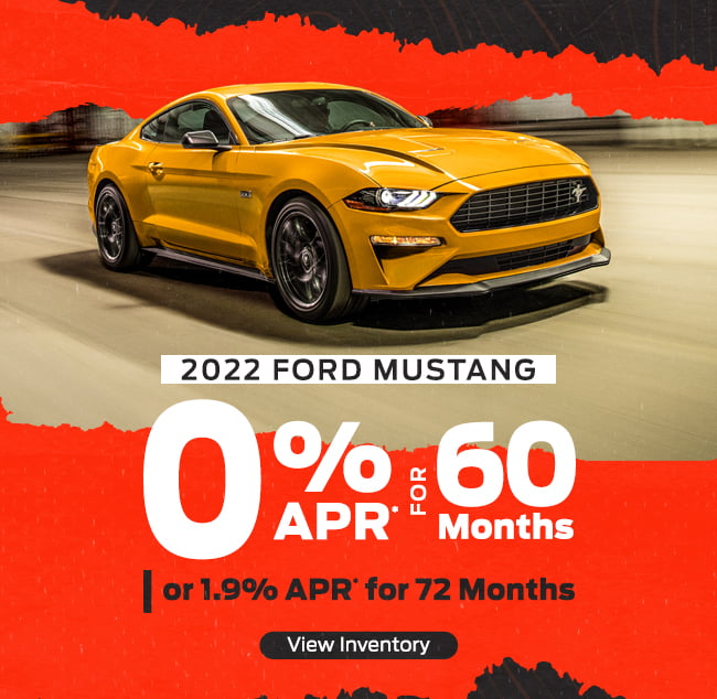 0% APR for 60 Months Ford Mustang