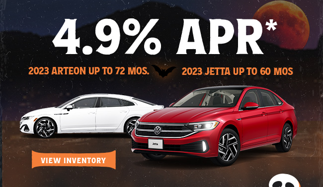 4.9% APR on Arteon and Jetta
