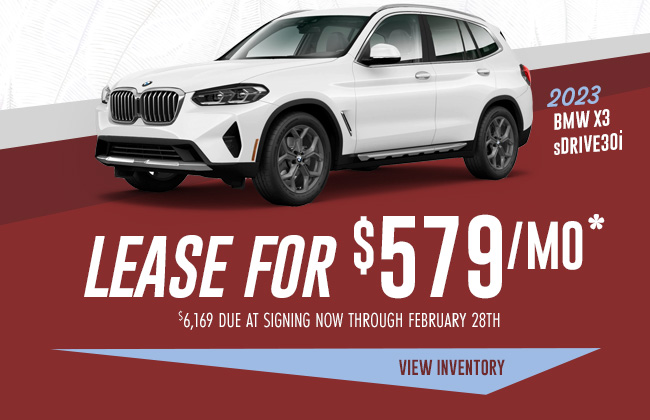 2023 X3 sDrive30i Lease for $579/mo